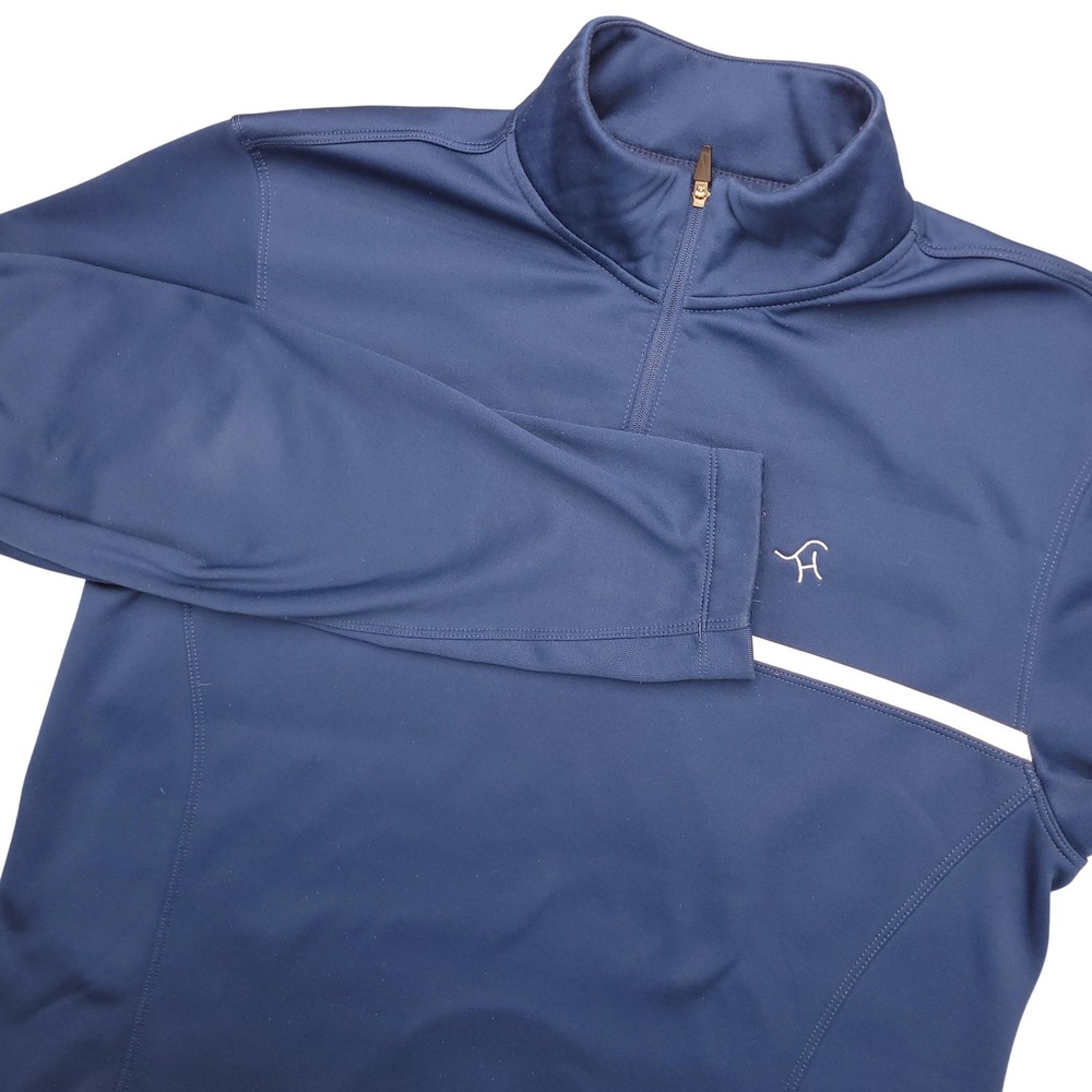 Nike Golf Sweatshirt Mens Small Blue Therma-FIT‎ 1/4 Zip Pullover Fleece Top